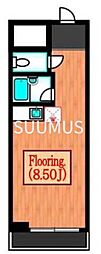スカイプラザ ワンルームの間取図画像