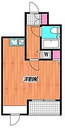 日神デュオステージ笹塚東館 ワンルームの間取図画像