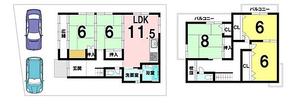 間取りを拡大表示