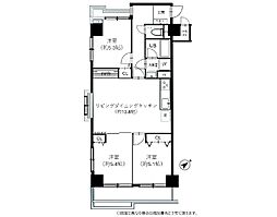 ライオンズマンション調布第5 3LDKの間取図画像