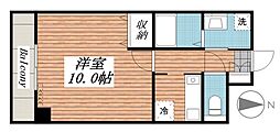 MRR宇都宮 1Kの間取図画像