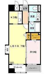 あいさきがけ 1LDKの間取図画像