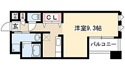 アンナマリーミズホ 1Kの間取図画像