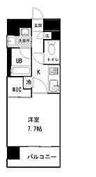シーズンフラッツ矢場 1Kの間取図画像