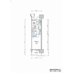 willDo太閤通 1Kの間取図画像