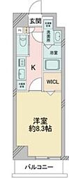 S-FORT堀田通 1Kの間取図画像