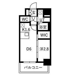 メイクスアート名古屋リニアFRONT 1DKの間取図画像