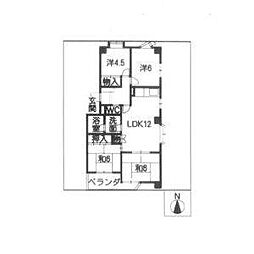 シーズンコート杁ヶ池C棟 4LDKの間取図画像