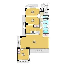 大森アイリス参番館 3LDKの間取図画像