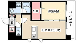 S-FORT大須観音 1LDKの間取図画像