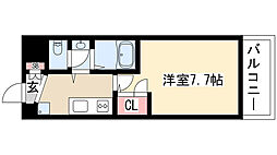 アルフィーレ新栄 1Kの間取図画像