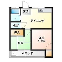 大幸荘 2DKの間取図画像
