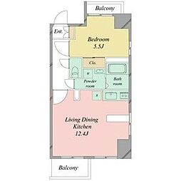 レジディア久屋大通2 1LDKの間取図画像