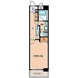 Enchante泉 1Kの間取図画像