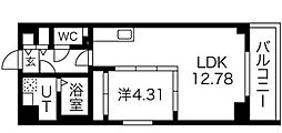 S-FORT熱田花町 1LDKの間取図画像