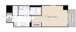 プランドール那古野 1Kの間取図画像