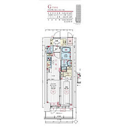 エステムコート名古屋TWINEAST 1LDKの間取図画像