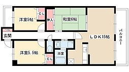 サン・カーフ2 3LDKの間取図画像