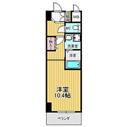 サウス名駅 1Kの間取図画像