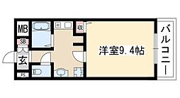グローバル3 1Kの間取図画像