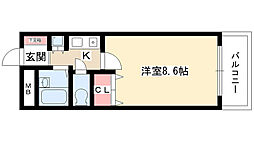 アーバンヒルズ 1Kの間取図画像