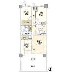 ライオンズマンション比良第3 3LDKの間取図画像
