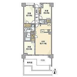 プラウド瑞穂岳見町 3LDKの間取図画像