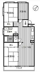 桜井コーポ 3LDKの間取図画像