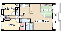 ライオンズシティ金山 2LDKの間取図画像