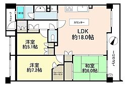 アデニウム二子玉川 3LDKの間取図画像