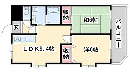 グランパーク加古川 2LDKの間取図画像
