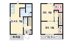ソフィアミエール2 1LDKの間取図画像