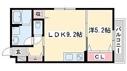 加古川市平岡町住宅(仮称) 1LDKの間取図画像