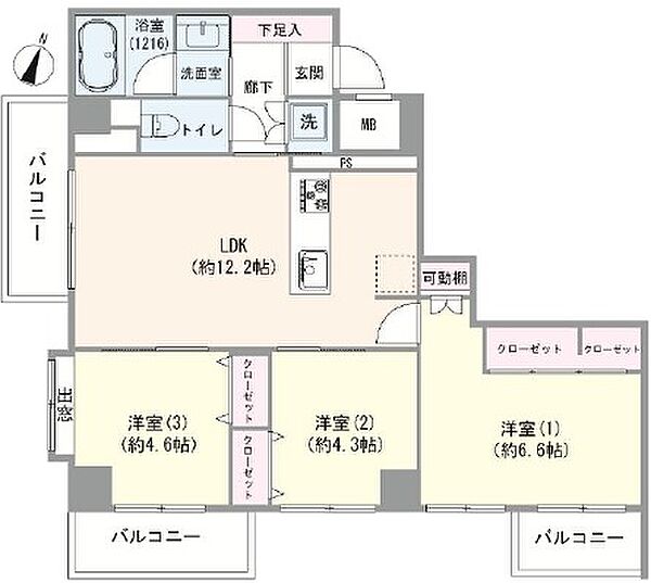 間取りを拡大表示