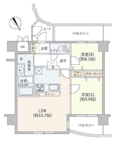 間取りを拡大表示
