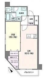 啓明宮前橋マンション 1LDKの間取図画像