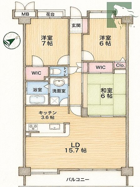 日々の暮らしにゆとりを生む、広々とした空間構成と整った生活動線が魅力の住まいです。
