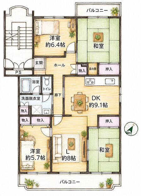 家族の心地よい時間を育む、ゆとりと安らぎに満ちた住まい。