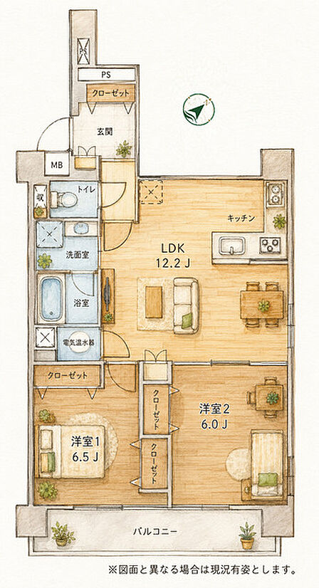 日々の暮らしを穏やかに整える、ゆとりと使いやすさを大切にした空間設計。