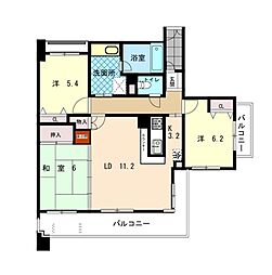アスウェル勝川 3LDKの間取図画像