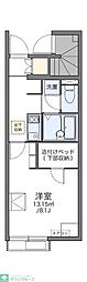 レオネクストナカザワ 1Kの間取図画像