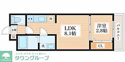 モアナ・ラ・プーレ 1LDKの間取図画像
