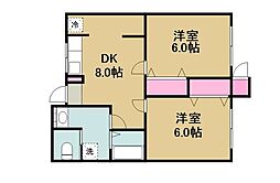 ファインビュー 2DKの間取図画像