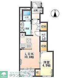 ネオ・セフィラ 1LDKの間取図画像