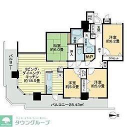 イオプラザ 4LDKの間取図画像