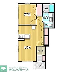 ラ・ルーチェ 1LDKの間取図画像