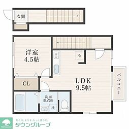 retna 1LDKの間取図画像