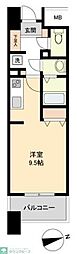 パークフラッツ五橋 ワンルームの間取図画像