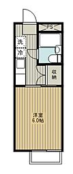 Bloom01 1Kの間取図画像