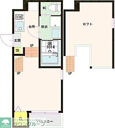 アリオ長町 1Kの間取図画像